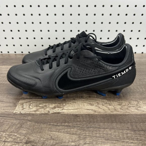 Nike Legend 9 Elite FG Black Blue Soccer Cleats Shoes CZ8482-001) Men\'s Size 8 main image 12